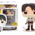 FUNKO ATTACK ON TITAN POP! ANIMATION CLEANING LEVI VINYL FIGURE HOT TOPIC EXCLUSIVE LIVE (ON SALE NOW)
