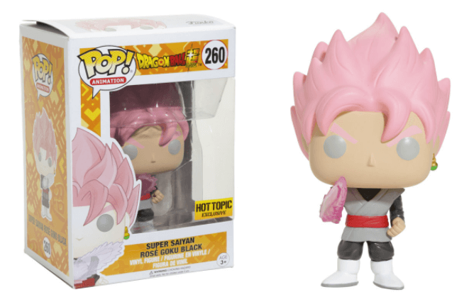 FUNKO DRAGON BALL SUPER POP! ANIMATION SUPER SAIYAN ROSE GOKU BLACK VINYL FIGURE HOT TOPIC EXCLUSIVE