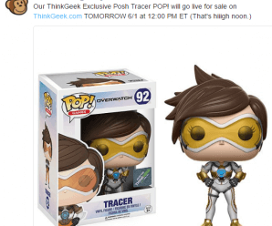 ThinkGeek Exclusive Posh Tracer Funko POP! will go live for sale on ThinkGeek.com TOMORROW 6/1 at 12:00 PM EST