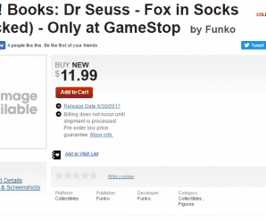Funko POP! Books: Dr Seuss – Fox in Socks (Flocked) Live Link