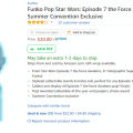 Funko Pop Star Wars: Episode 7 the Force Awakens-6″ Holographic Snoke Collectible Figure – Summer Convention Exclusive – Restock Live!