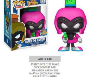 Funko Pop! Pink Variant Marvin the Martian (Shared Exclusive)