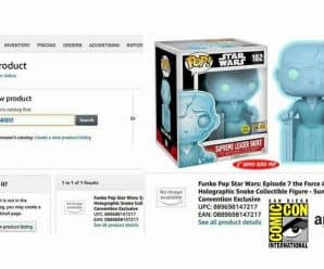 SDCC Holographic Snoke Shared with Amazon – Confirmed