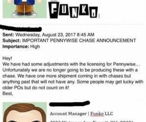 Funko Pop! Pennywise CHASE is being vaulted!