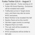 Funko Twitter Q&A Overview – 8/3/17