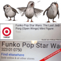 Funko Pop! Star Wars: EP8 The Last Jedi – Target Exclusive Porg (Open Wings)
