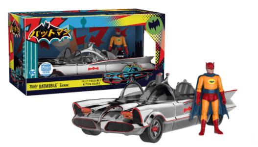 New Item @ Funko-Shop: Chrome Batmobile with Orange Batman Action Figure