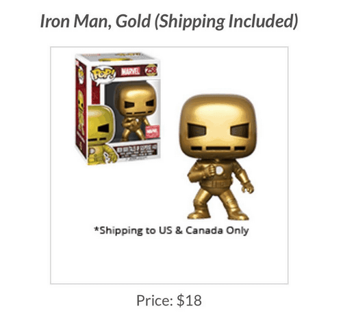 Funko Pop! Iron Man "GOLD" now available!