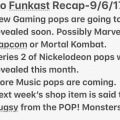 Funko Funkast Recap 9/6/17