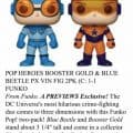 Funko Pop! DC Heroes Booster Gold & Blue Beetle 2 Pack PX Preview Exclusive Coming Soon!