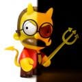 NEW The Simpsons Devil Flanders Art Figure & The Simpsons Mr. Sparkle Mini Figure