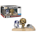 Funko POP! Star Wars: Movie Moments – R2-D2 and C-3PO Tattoine Desert – Live