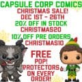 [Sponsored] CapsuleCorpComics.com Christmas Sale! Today-December 26th!