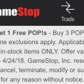 GameStop Sale: Buy 3 Get 1 Free Funko Pop!s