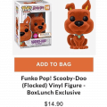 [Placeholder Link] Funko Pop! Animation Scooby Doo Flocked Orange Box Lunch Exclusive