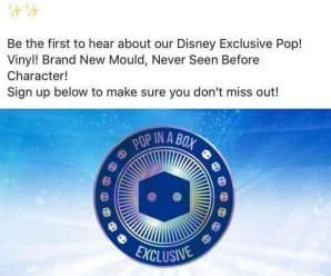 Pop In A Box is getting a new Disney Funko Pop Exclusive