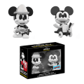 Funko Mini Vinyl Figure: Disney – Black and White Firefighter and Plane Crazy Mickey Mouse 2 Pack, Fall Convention Exclusive – Live