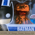 Close up on the Funko Pop NYCC / Toy Tokyo exclusive Chrome Batman!