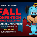 Funko Shop will release their shared NYCC exclusives on 10/5 at 7AM PT