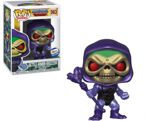 FUNKO POP! TELEVISION MASTERS OF THE UNIVERSE: METALLIC BATTLE ARMOR SKELETOR GEMINI COLLECTIBLES EXCLUSIVE VINYL FIGURE – LIMIT OF 2 PER ORDER – Sold Out, will Restock