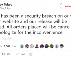 Toy Tokyo had a Security Breach, Any orders placed in this time will be cancelled.