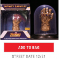 [Placeholder Link] Funko Marvel Avengers Infinity War – Infinity Gauntlet Dome Hot Topic Exclusive –  12/21 Release Date