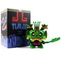 Jungle Green TLALOC God of Rain 8″ Kidrobot Dunny by Jesse Hernandez Urban Aztec x IamRetro Exclusive Release Limited
