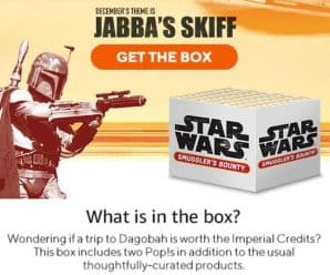 December’s Funko Star Wars Smuggler’s Bounty Jabba’s Skiff Box will have 2 Pops!