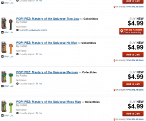 Funko Pop Pez Masters of the Universe Available on Gamestop.com