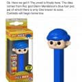First look at the 100 piece limited edition blue hair Pez Boy. To be given out only through contests