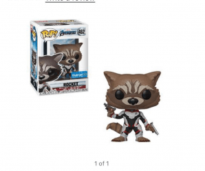 Placeholder for Walmart exclusive Funko Pop Rocket Raccoon! No ETA.