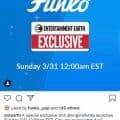 A New Entertainment Earth Exclusive Funko Pop will be going live Sunday 3/31 at 12am EST