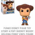 [Placeholder Link] FUNKO DISNEY PIXAR TOY STORY 4 POP! SHERIFF WOODY HOLDING FORKY VINYL FIGURE HOT TOPIC EXCLUSIVE