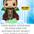 [Placeholder Link] FUNKO MARVEL SPIDER-MAN: FAR FROM HOME POP! MYSTERIO (W/OUT HELMET) VINYL BOBBLE-HEAD HOT TOPIC EXCLUSIVE