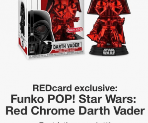 Target/Redcard Exclusive Funko Pop Star Wars Red Chrome Darth Vader is releasing on May 4th!