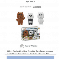 [Placeholder Link]  We Bare Bears Flocked 3 pack Barnes and Noble Exclusive Funko Pop