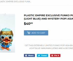 PLASTIC EMPIRE EXCLUSIVE FUNKO POP! ASIA HANUMAN (LIGHT BLUE) AND MYSTERY POP! ASIA EXCLUSIVE BUNDLE