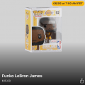 Funko Pop Footlocker Exclusive LeBron James will be restocking online on Wednesday, 6/5 at 7AM PT.
