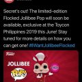 Flocked Jollibee Ad Icon Funko Pop to be available at TOYCON Philippines 2019