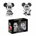 Funko Mini Vinyl Figure: Disney – Black and White Firefighter and Plane Crazy Mickey Mouse 2 Pack, Fall Convention Exclusive – Restock