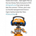 Disneyland Today says, Funko Pop DJ R3X will release later this summer! An exact date will be available once they announce it.