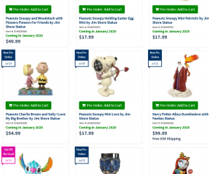 Buy One, Get One 40% Off Enesco Figures at Entertainment Earth