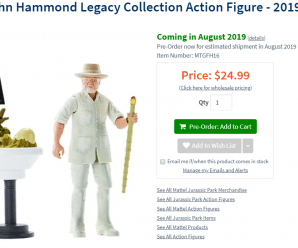 Jurassic World John Hammond Legacy Collection Action Figure – 2019 Convention Exclusive – Live