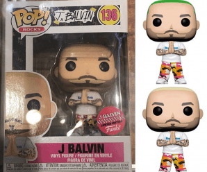 Available Now: J Balvin Funko Pop!. The green hair is listed as a Chase variant