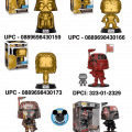 UPC/DPCI guide for the following Star Wars Funko exclusives! These are set to release Friday