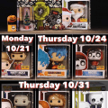 Hot Topic Exclusive Funko Pop Release Dates for the month of October