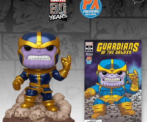 Available Now: Marvel Comics Metallic Thanos PX Previews Exclusive Funko Pop! Deluxe and Comic!