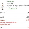 Deal! Target is offering 25% off Frozen items and you can add that promo when adding to cart.