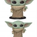 A look at both The Child Funko Pops! 10” on top and 4” on bottom