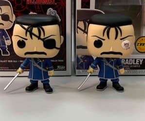 Closer look at Hot Topic exclusive King Bradley Funko Pop and chase (right)! Releasing next month.